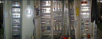 Main power panel for one of concete machines (interiors)